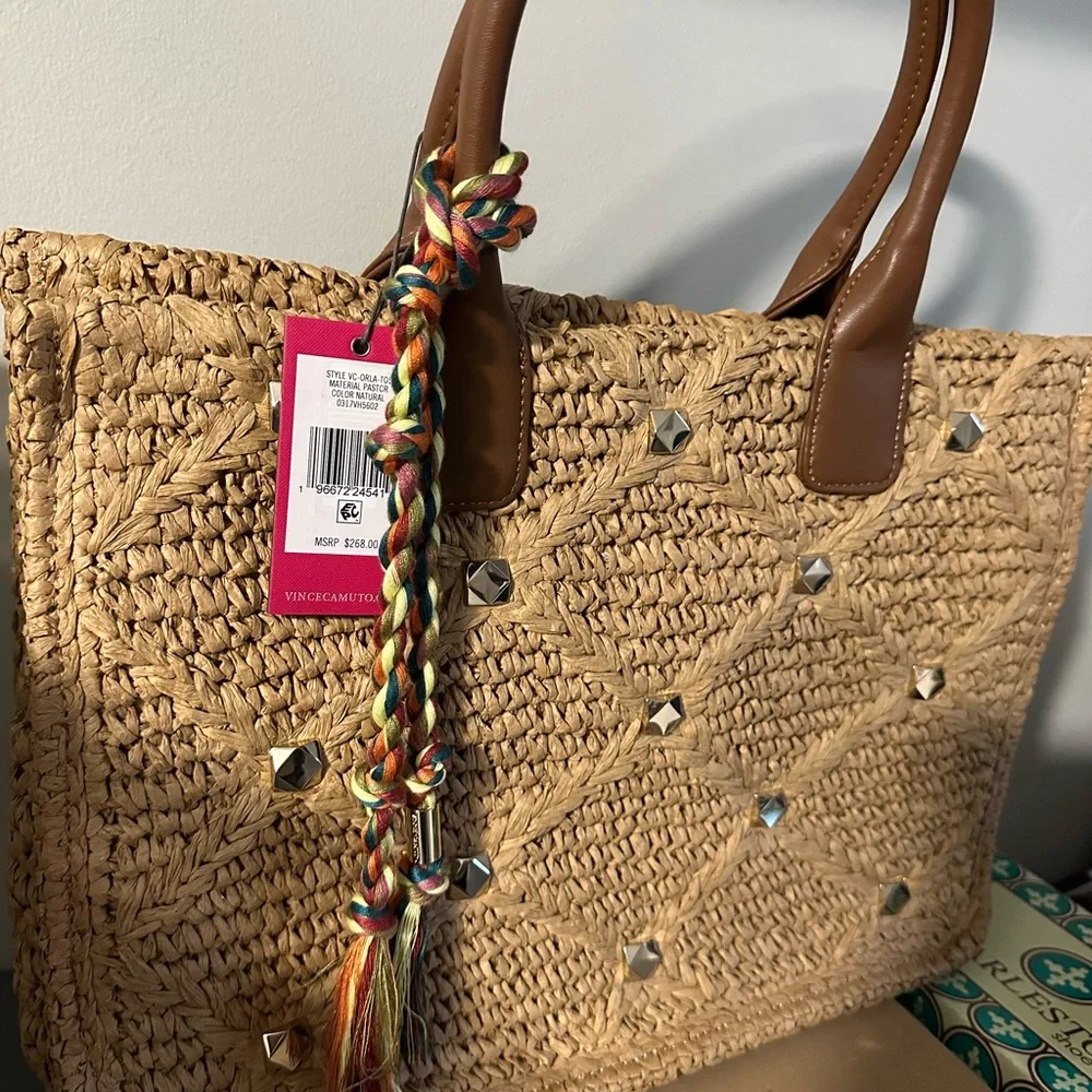 Vince Camuto Orla Tote Natural Straw - Picture 6 of 10